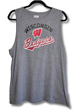 Women's Size LARGE NWT University of Wisconsin Badgers Loose Fit Racerback Tank